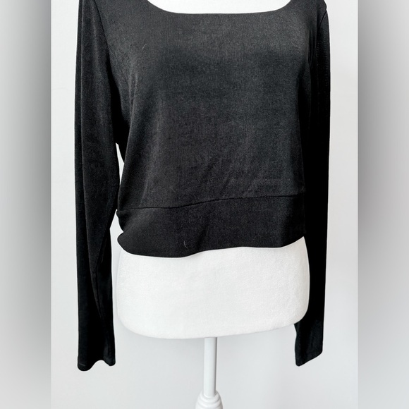 BP Black Long Sleeve Crop - Picture 3 of 4